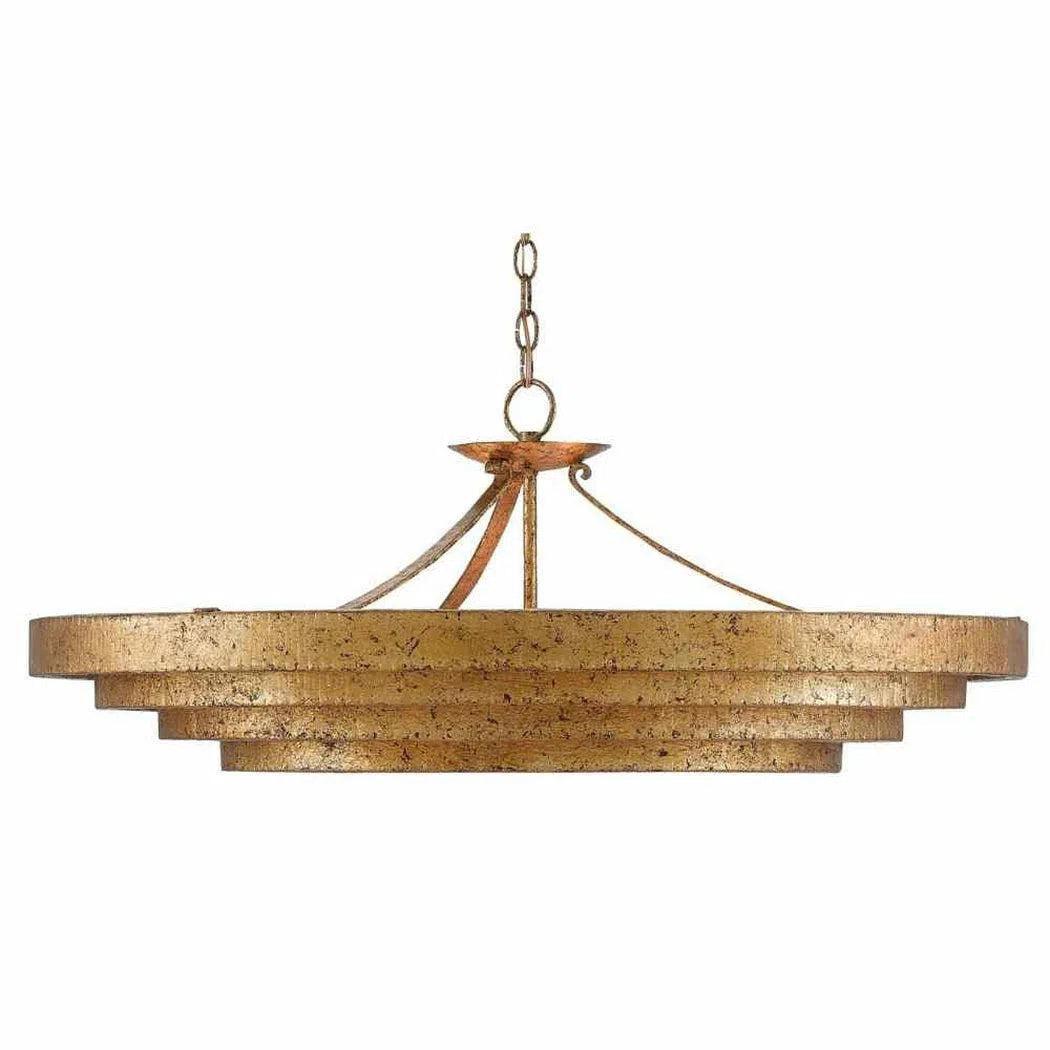 Large Chandeliers for Grand Halls and FoyersGold Leaf Belle Chandelier Bunny Williams Collection