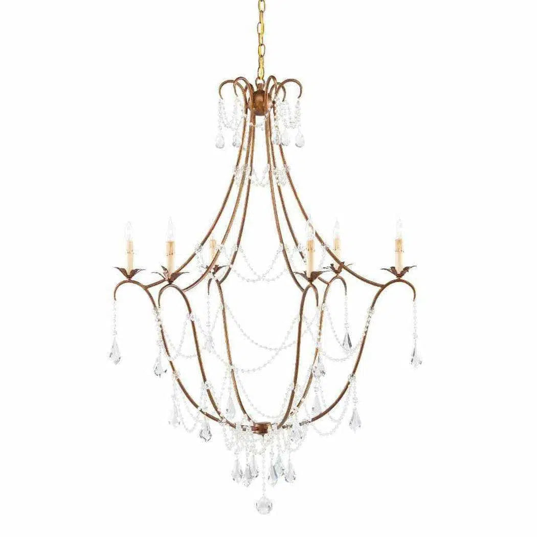 Chandeliers with Candle - Style Bulbs for a Classic AestheticRhine Gold Elizabeth Gold Chandelier Lillian August Collection