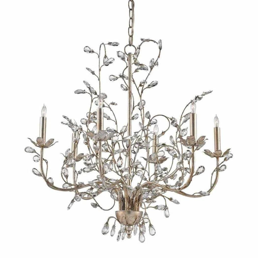 Rustic Wood Chandeliers for Country - Style HousesGranello Crystal Bud Silver Medium Chandelier