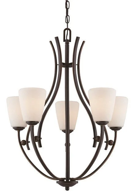 Chandeliers with Candle - Style Bulbs for a Classic AestheticKinross 5 Lamp Chandelier - ID 9059