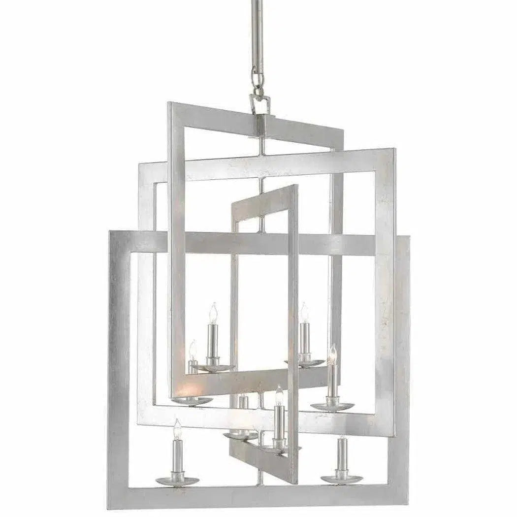 Chandeliers with Murano Glass for a High - End Artistic TouchSilver Leaf Middleton Silver Chandelier