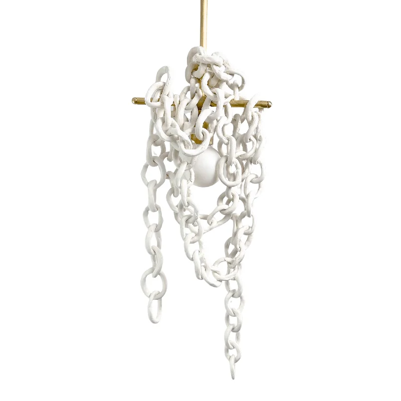 Small Chandeliers for Compact RoomsCross + Chain Chandelier