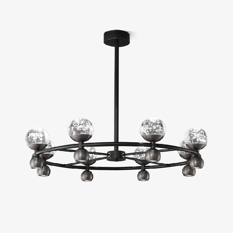 Chandeliers with Colored Glass for a Splash of ColorCrystal Nebula Chandelier