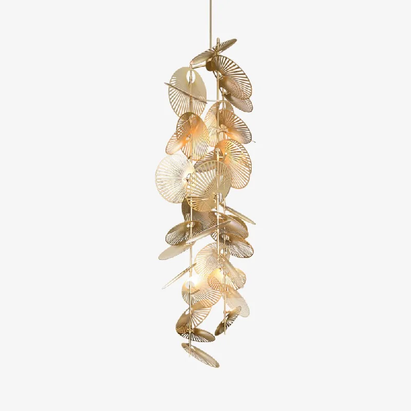 Chandeliers with Clear Crystal for a Sparkling EffectCattail Leaf Chandelier