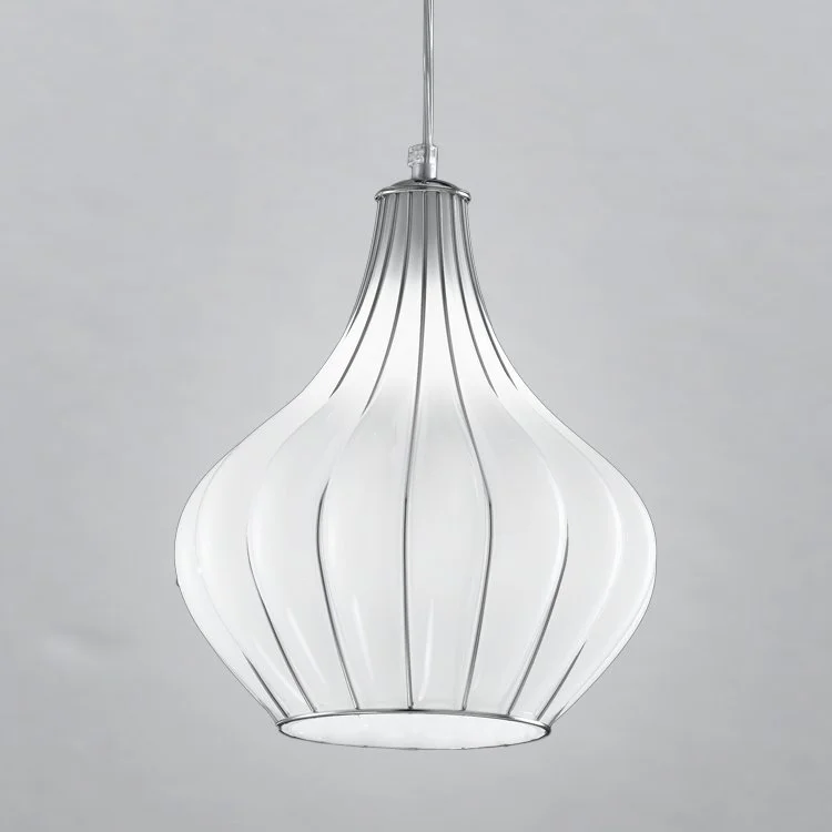 Chandeliers with Metal Frames in Bronze FinishElegant Modern Venetian Ceiling Pendant With 4 Lovely Murano Glass Finishes