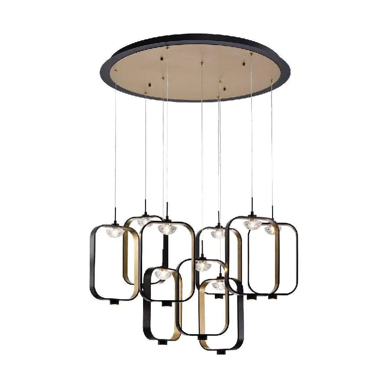 Chandeliers with Metal Frames in Black FinishDagmar Chandelier