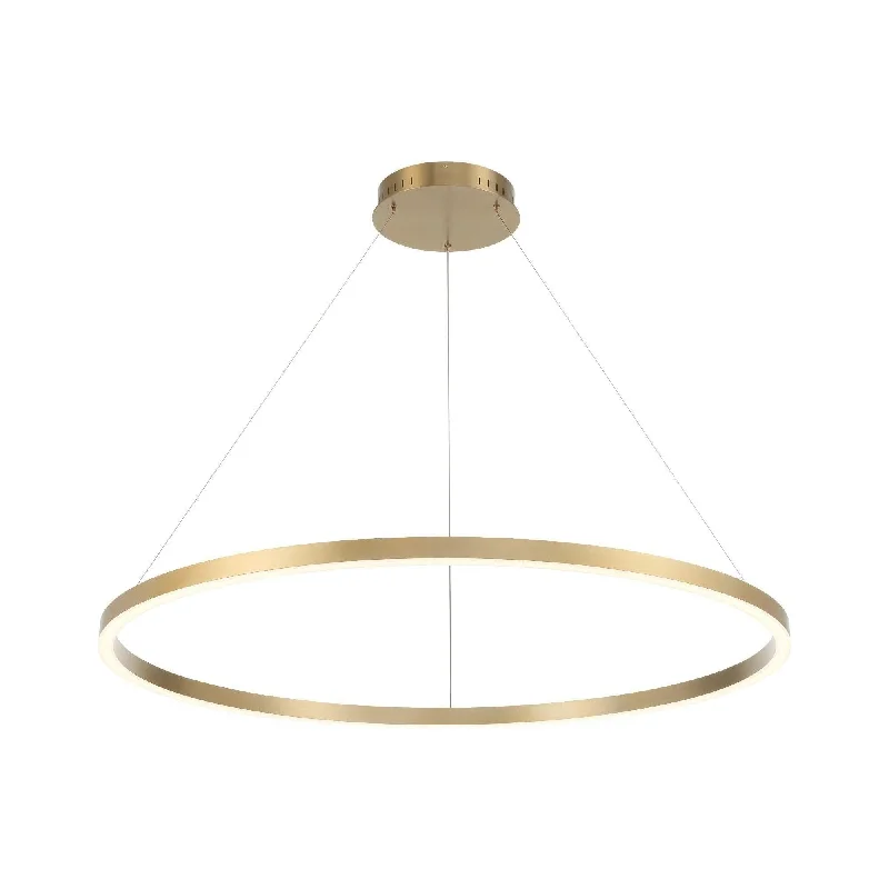 Chandeliers with Colored Glass for a Splash of ColorSpunto 48" LED Chandelier