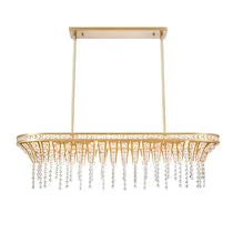 Chandeliers with Dimmable Lights for Ambiance ControlFantania 36" W 4-Light Linear Chandelier