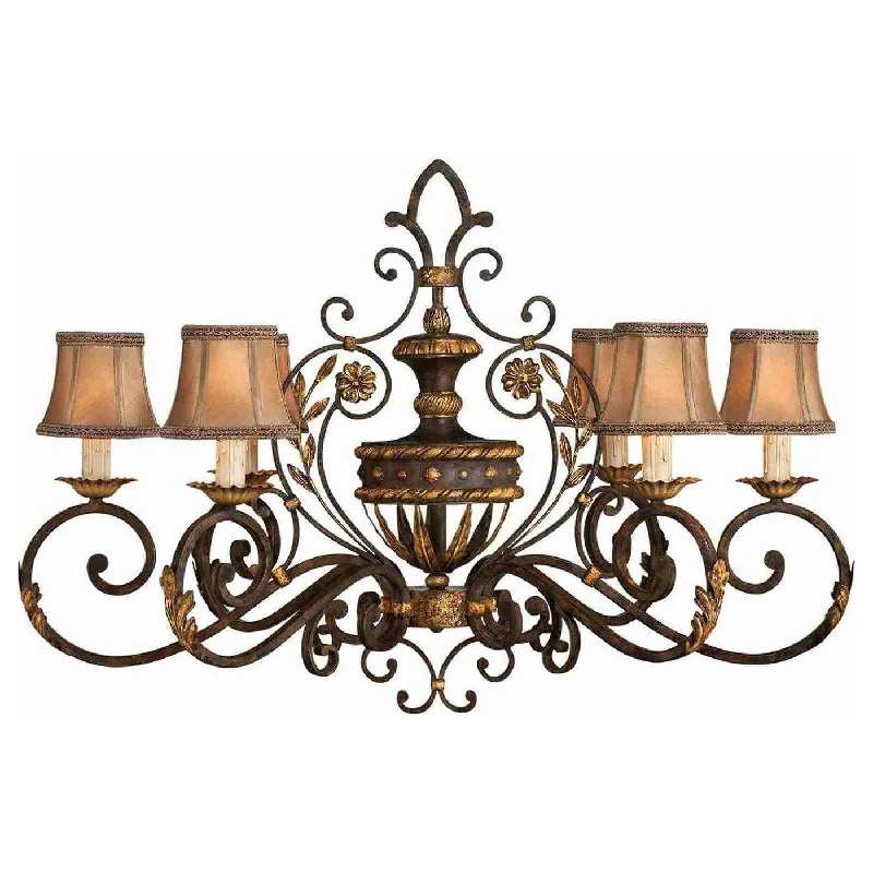 Chandeliers with Colored Glass for a Splash of ColorCastile Chandelier