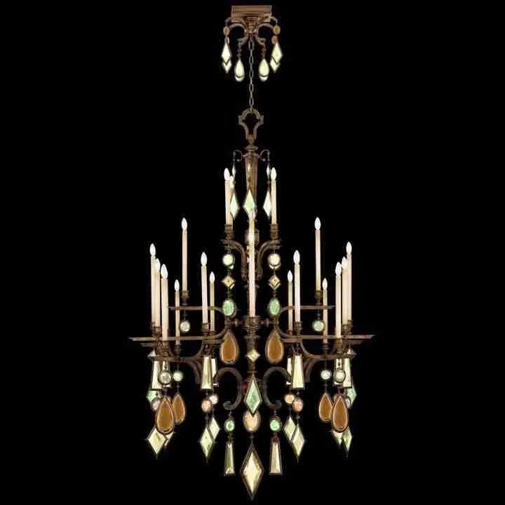 Chandeliers with Frosted Glass for a Softer Light DiffusionEncased Gems Chandelier