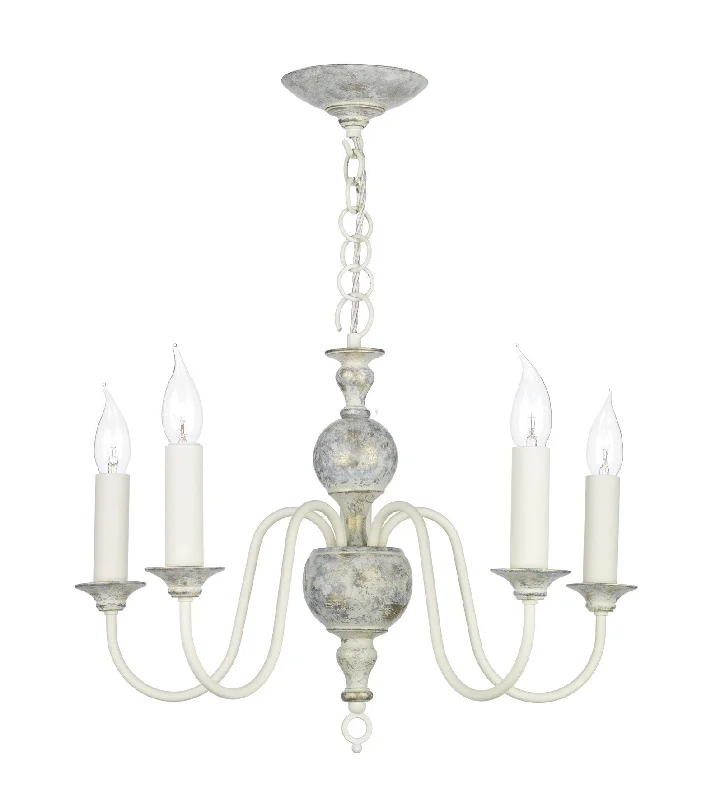 Chandeliers with Sputnik - Style Design for a Futuristic VibeFlemish Grey 5 Arm Chandelier - ID 3799