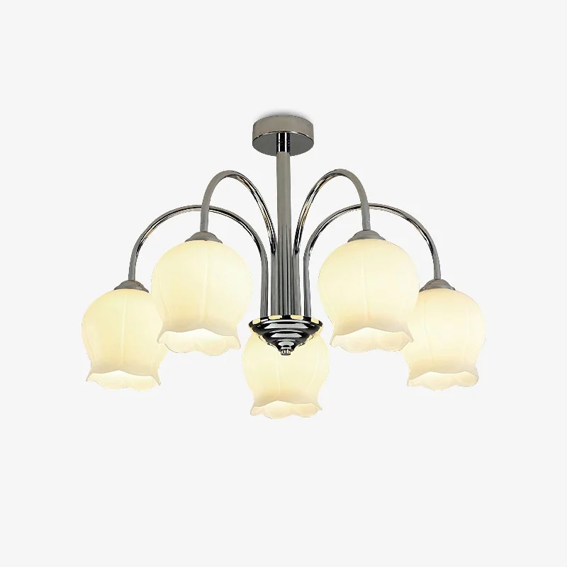 Chandeliers for Living Rooms to Create a Focal PointFloral Glass Chandelier