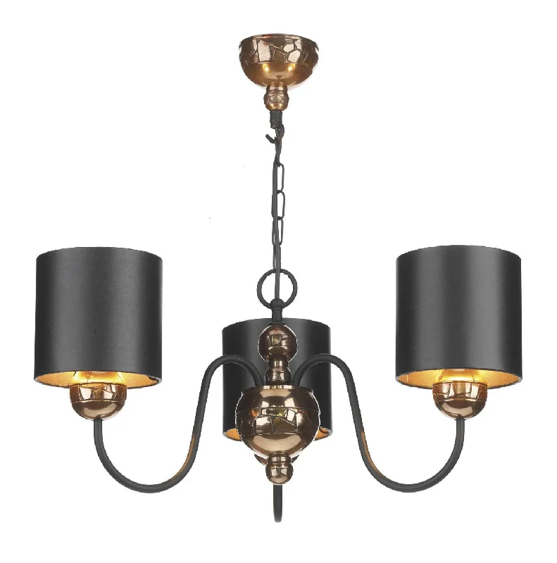 Chandeliers with Sputnik - Style Design for a Futuristic VibeGarbo Bronze and Black 3 Arm Chandelier - ID 3851