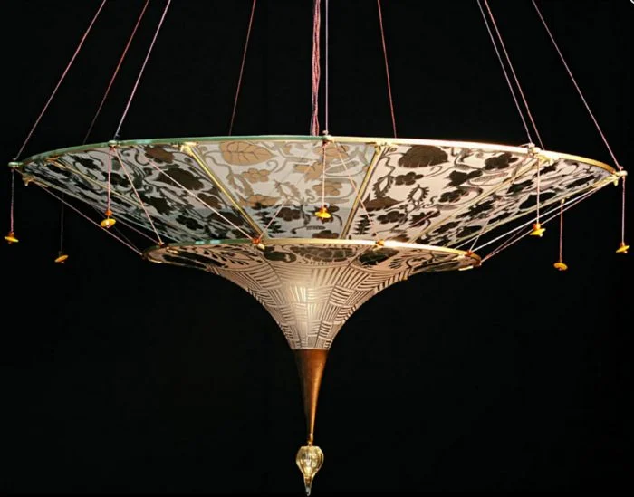 Rustic Wood Chandeliers for Country - Style HousesFortuny-Style Chandelier In Murano Glass