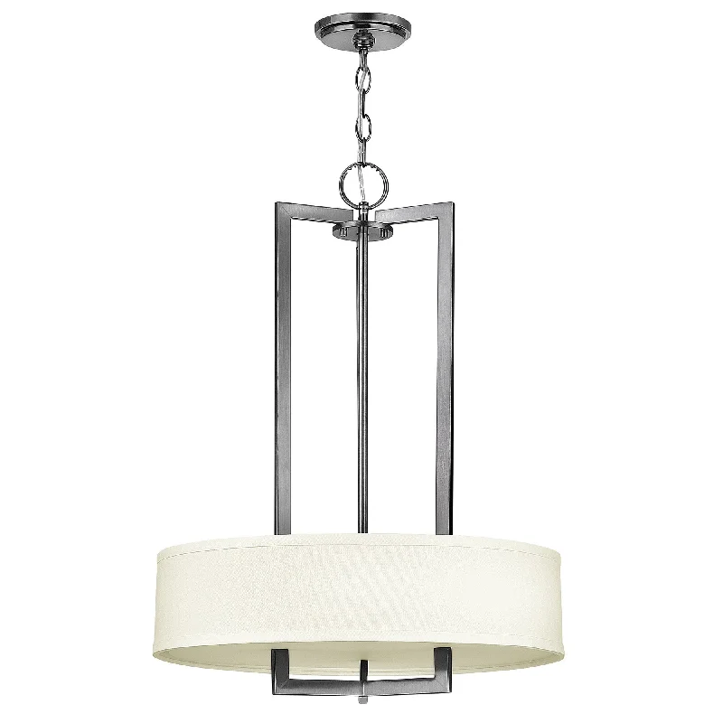Chandeliers with Metal Frames in Bronze FinishBethnal Antique Nickel 3 Light Pendant Chandelier - ID 7192