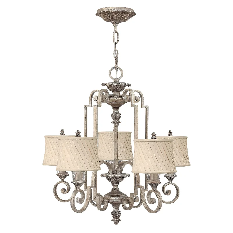 Chandeliers with Clear Crystal for a Sparkling EffectCamberwell Soft Gold 5 Light Chandelier - ID 7145