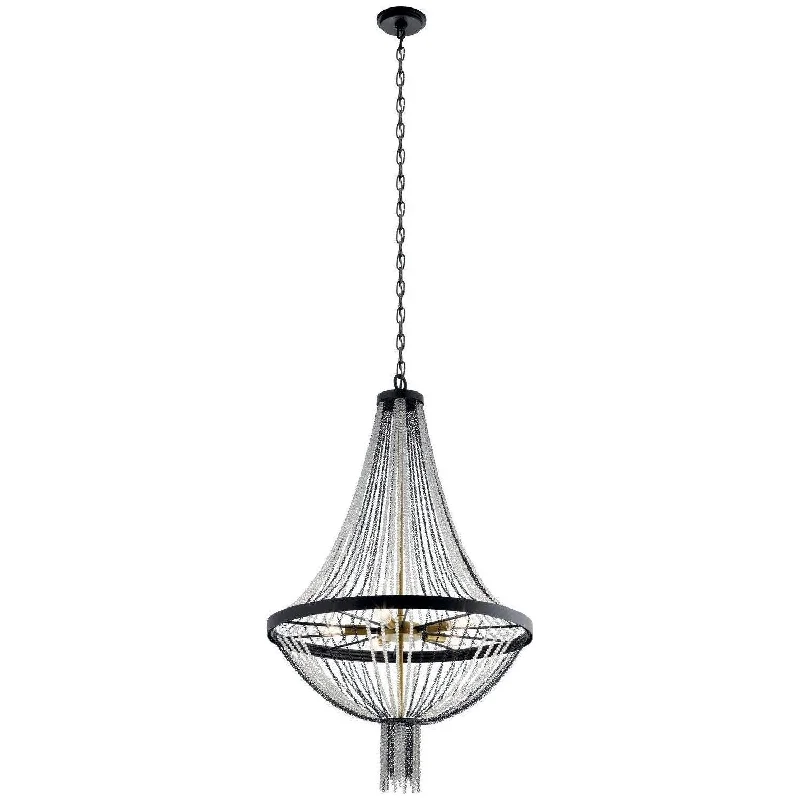 Chandeliers with Metal Frames in Black FinishAlexia Chandelier