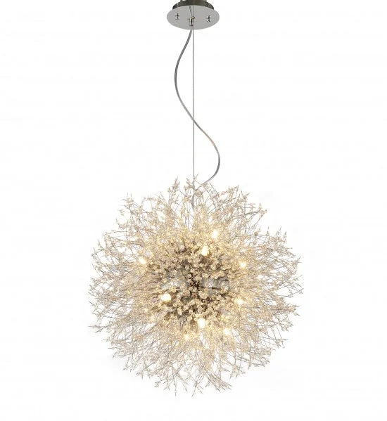 Traditional Brass Chandeliers for Classic InteriorsLacey 24" Silver Chandelier