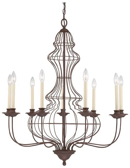 Bohemian - Style Beaded Chandeliers for Eclectic DecorDornie 9 Lamp Chandelier - ID 9117