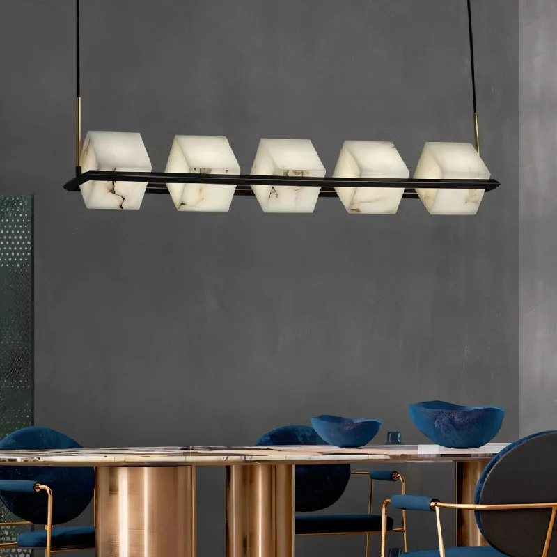 Chandeliers with Adjustable Arms for Directional LightingLifang Alabaster Chandelier