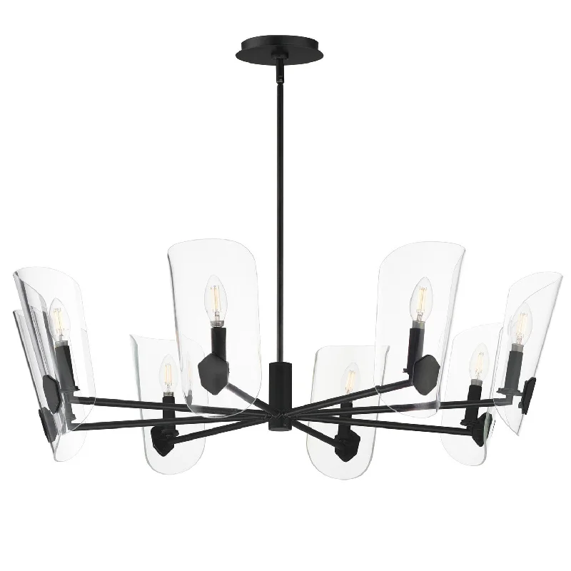 Art Deco Chandeliers for a Retro - Glam LookArmory Eight Light Chandelier