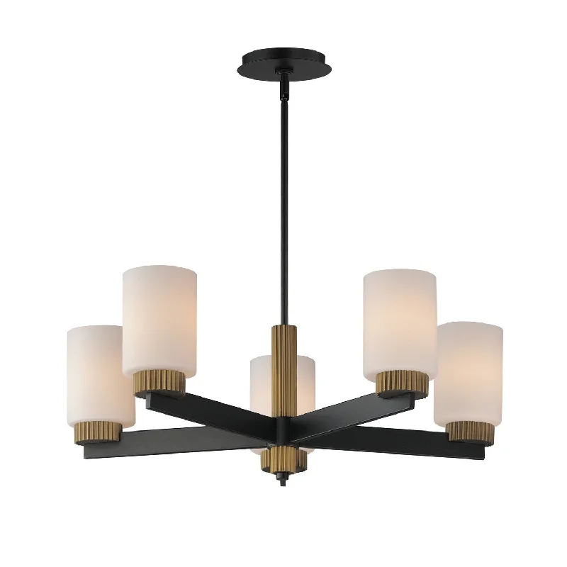 Large Chandeliers for Grand Halls and FoyersRuffles Five Light Chandelier
