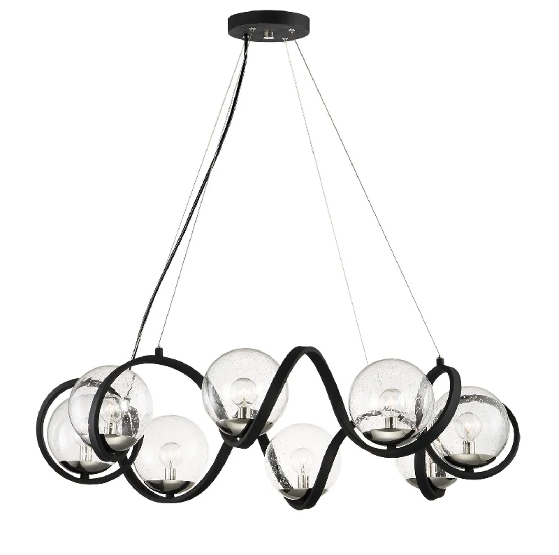Chandeliers for High Ceilings to Fill Vertical SpaceCurlicue Pendant