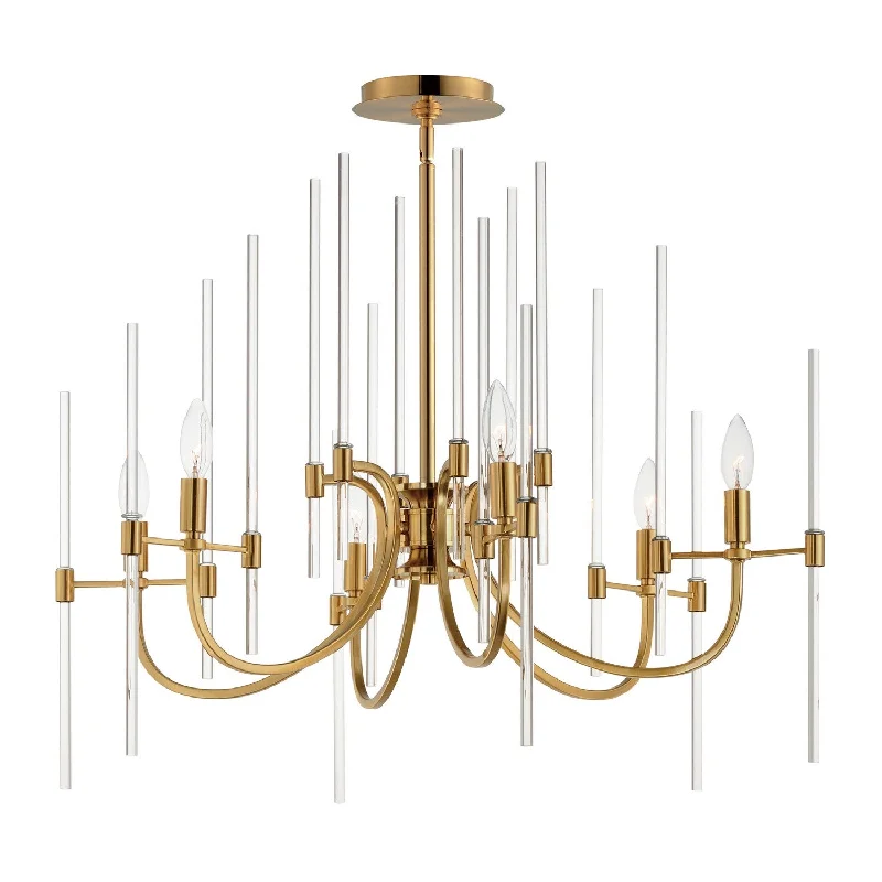 Chandeliers with Clear Crystal for a Sparkling EffectDivine Chandelier