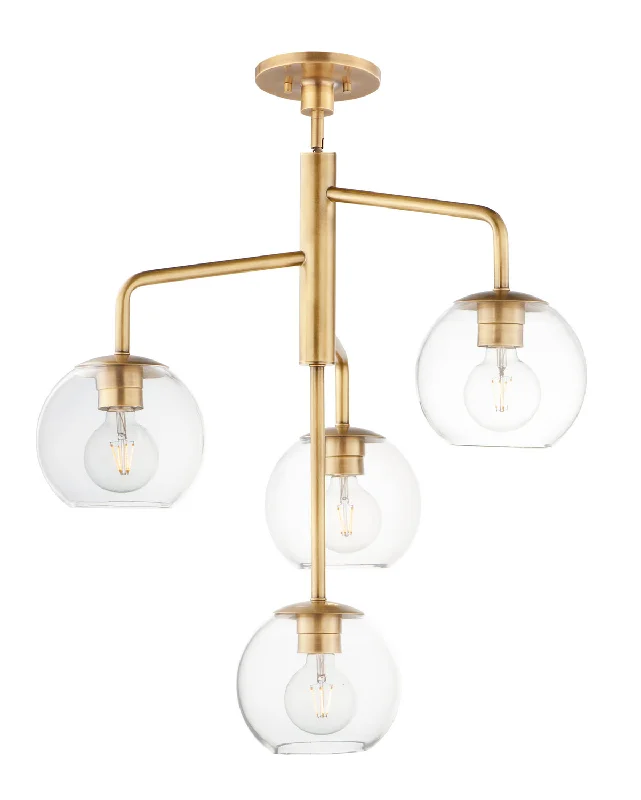 Chandeliers with Metal Frames in Copper FinishBranch Pendant
