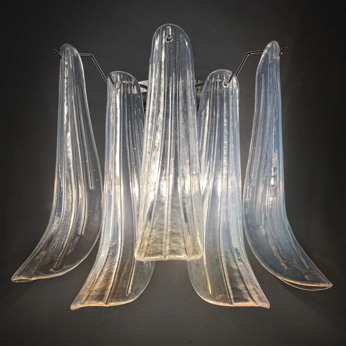Chandeliers for Low Ceilings to Avoid OvercrowdingMid-Century-Style Opaline Murano Glass Wall Light