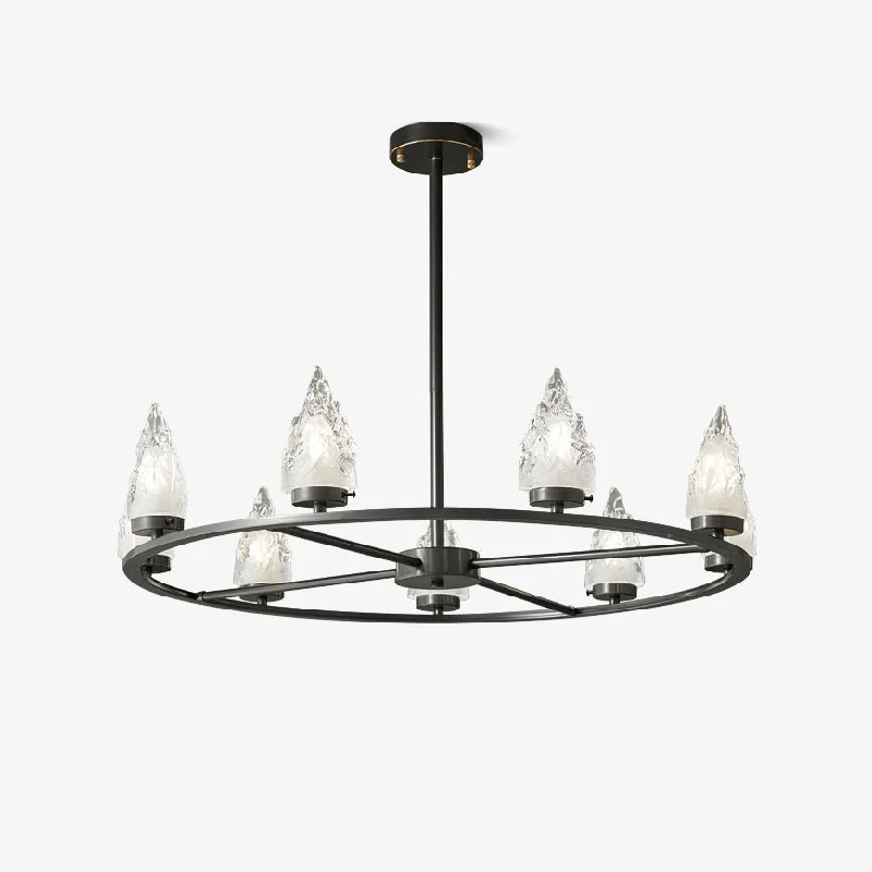 Rustic Wood Chandeliers for Country - Style HousesMountain Peak Chandelier