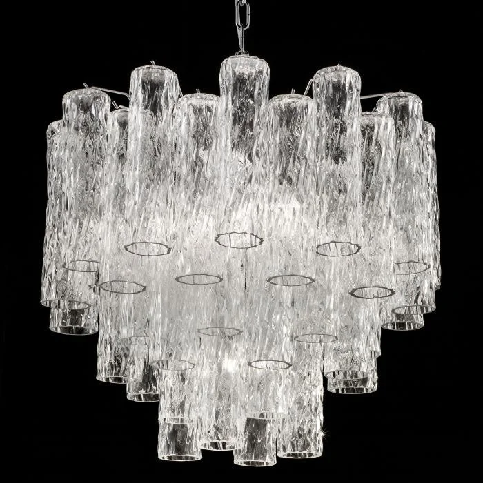 Chandeliers with Murano Glass for a High - End Artistic TouchMurano Corteccia Glass Tronchi Chandelier In Custom Sizes