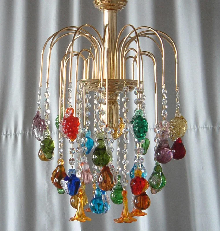 Chandeliers with Clear Crystal for a Sparkling EffectMurano Fruit Ceiling Pendant