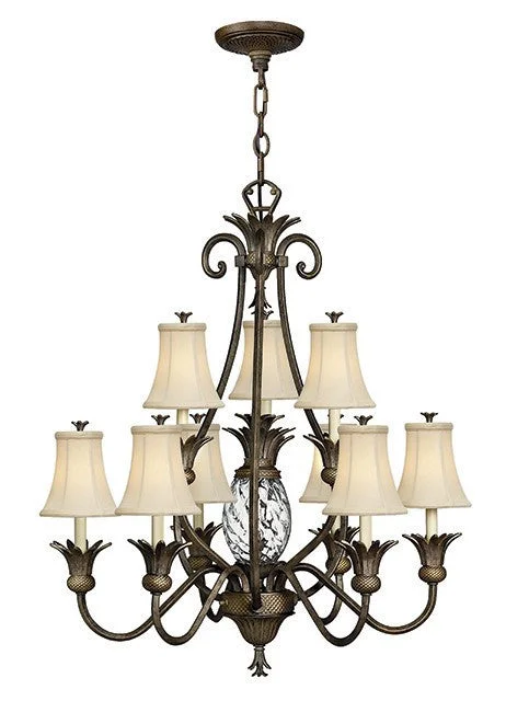 Chandeliers with Dimmable Lights for Ambiance ControlBotanical Bronze 10 Lamp Chandelier - ID 5854