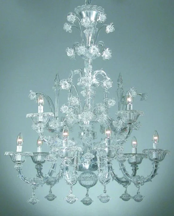 Chandeliers with Candle - Style Bulbs for a Classic AestheticRezzonico Style Flower Chandelier In A Large Range Of Colours