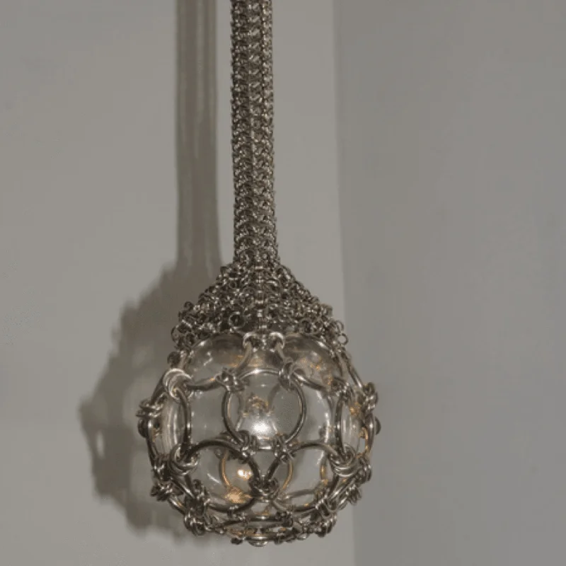 Chandeliers with Multiple Lights for Maximum IlluminationSingle-Pendant Chainmail Droplet Chandelier
