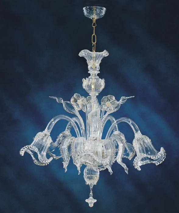 Modern Crystal Chandeliers for Contemporary HomesSix Arm Italian Glass Chandelier