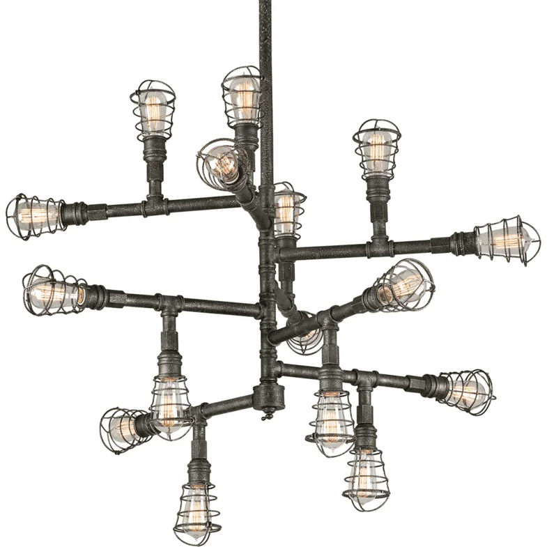 Chandeliers for High Ceilings to Fill Vertical SpaceConduit Chandelier