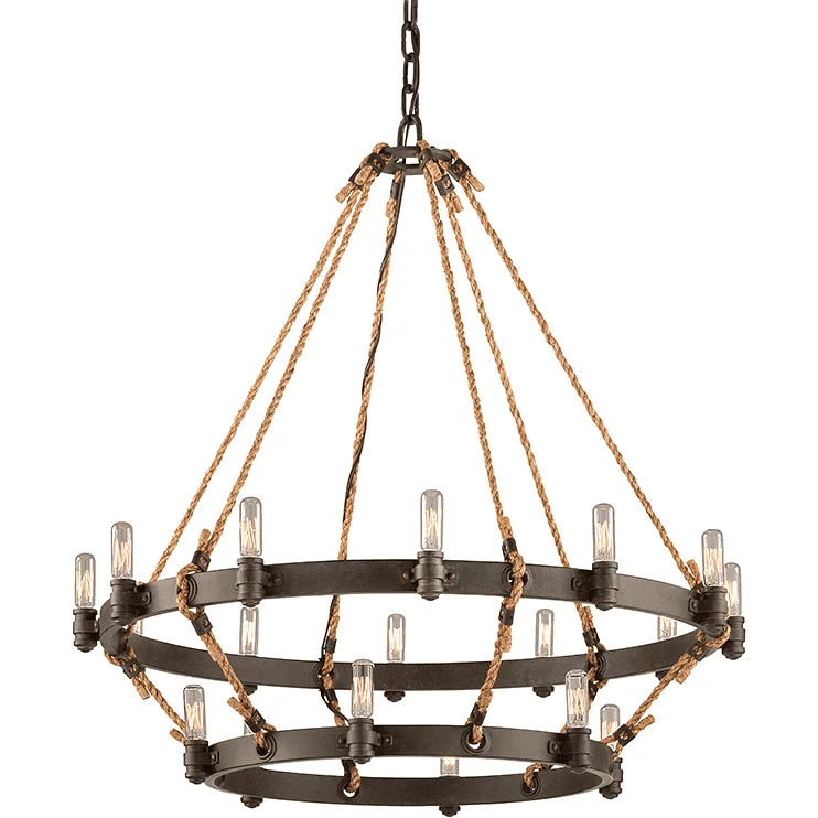Chandeliers with Metal Frames in Silver FinishPike Place Chandelier