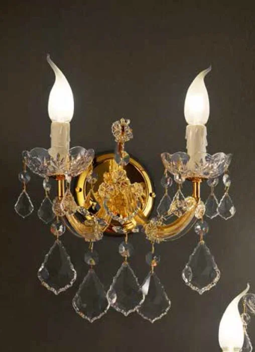 Incandescent Chandeliers for a Warm and Traditional GlowTwo Arm Wall Sconce