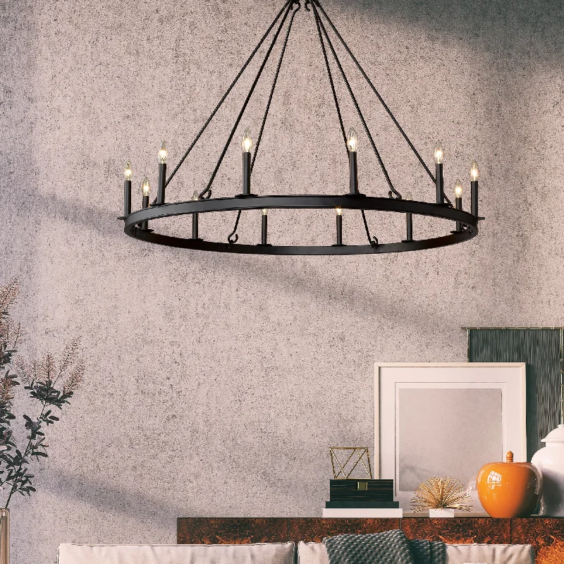 Chandeliers for High Ceilings to Fill Vertical SpaceChandelier Barclay Circulaire 12