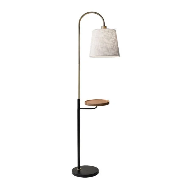 USB Charging Port Floor Lamp for Convenient Device ChargingJeffrey Shelf Floor Lamp