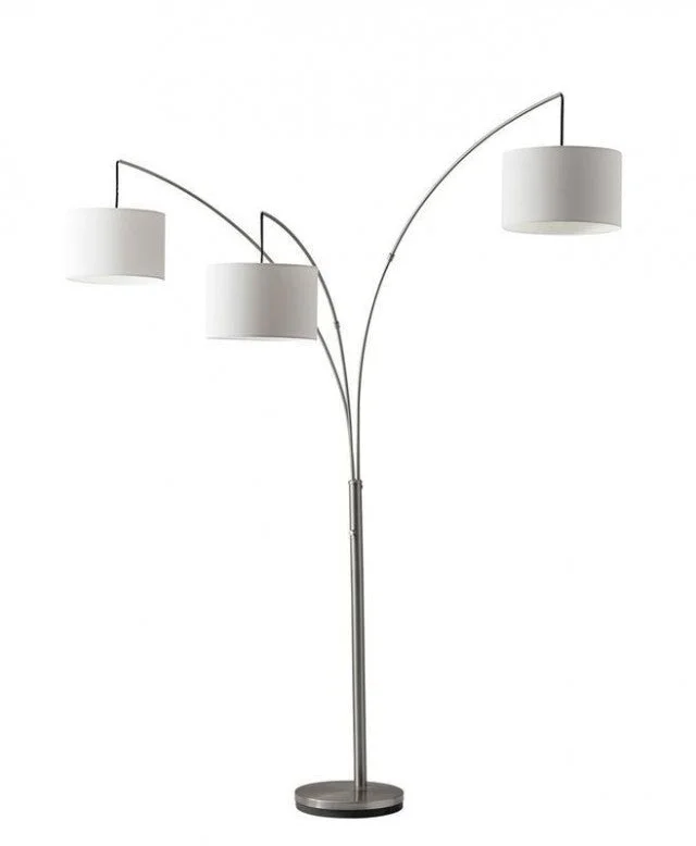 Fabric Floor Lamp with a Linen Shade for a Relaxed AestheticTrinity Arc Lamp