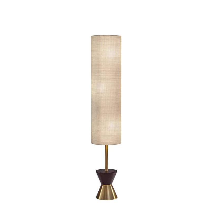 Wood Floor Lamp with Natural Grain for a Warm and Organic FeelCarmen Floor Lantern