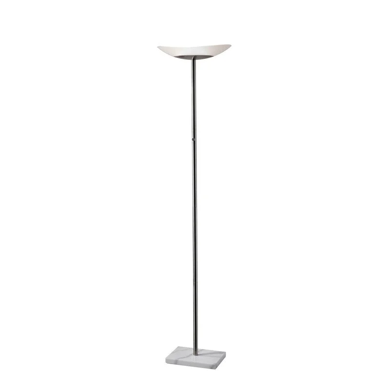 Glass Floor Lamp with Frosted Shades for Soft Diffused LightCeleste LED Torchiere