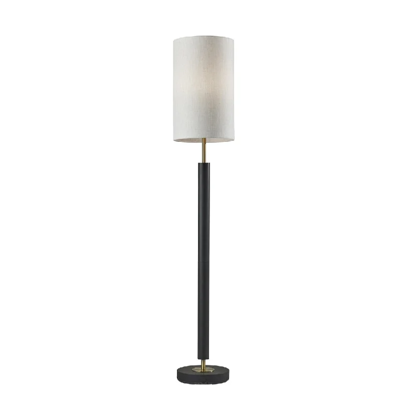 Fabric Floor Lamp with a Linen Shade for a Relaxed AestheticHollywood Floor Lamp