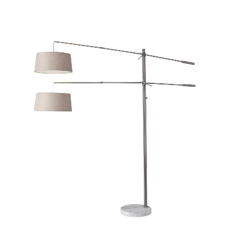 Adjustable Height Floor Lamp for Versatile Lighting NeedsManhattan Two-Arm Arc Lamp