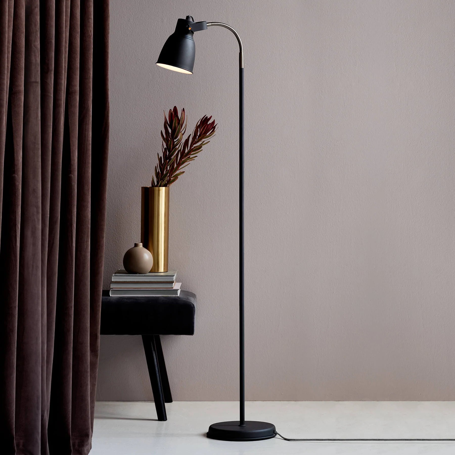 Glass Floor Lamp with Frosted Shades for Soft Diffused LightADRIAN | Floor