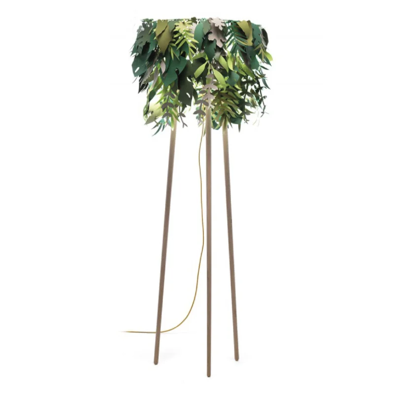Bohemian Inspired Floor Lamp for Eclectic Home DecorAmazzonio Floor Lamp - Wood