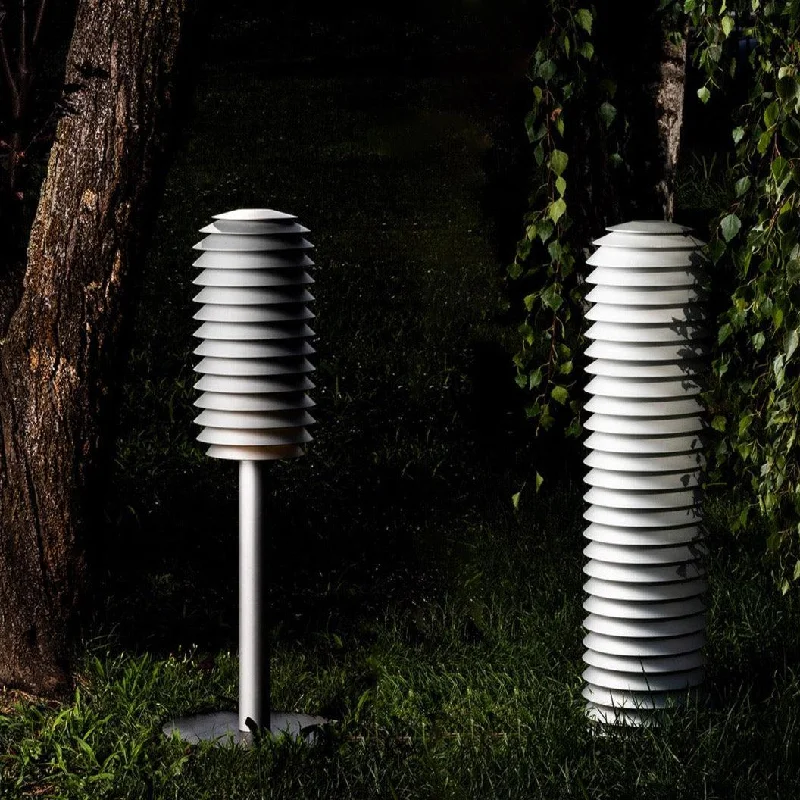 Glass Floor Lamp with Frosted Shades for Soft Diffused LightArtemide Slicing Outdoor Floor Lamp